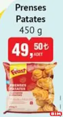 FEAST PRENSES PATATES 450 G FEAST PRENSES PATATES 450 G